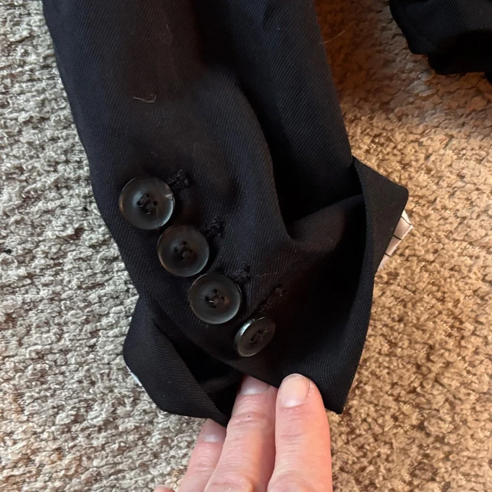 Zara XS Black Blazer Bodysuit - Picture 7 of 10